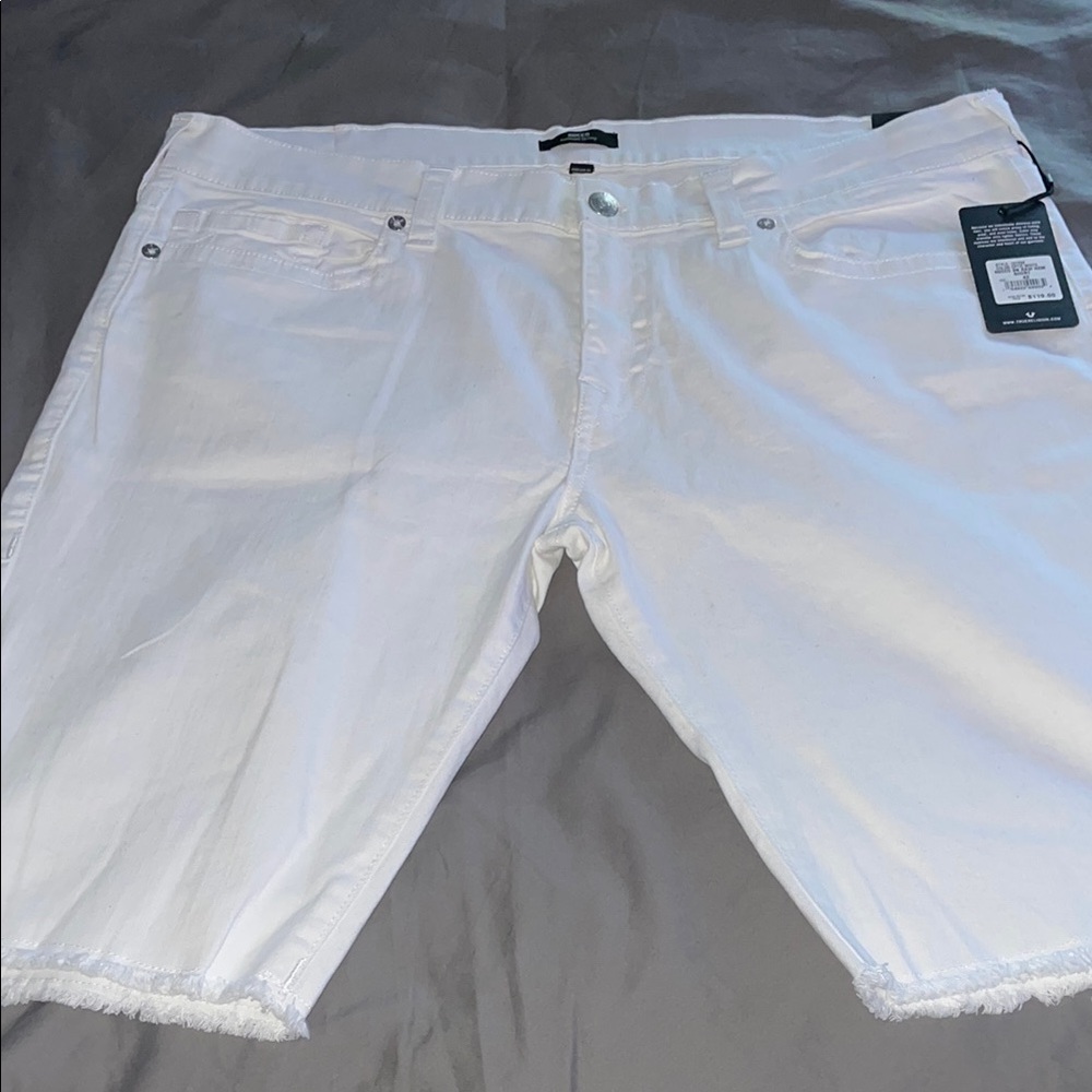 True Religion White Men Shorts